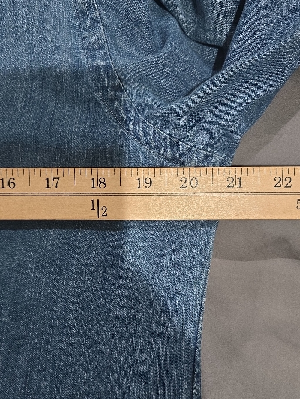 Vintage Polo Ralph Lauren Denim Button Down Shirt Mens Medium S colored horse - Picture 8 of 8